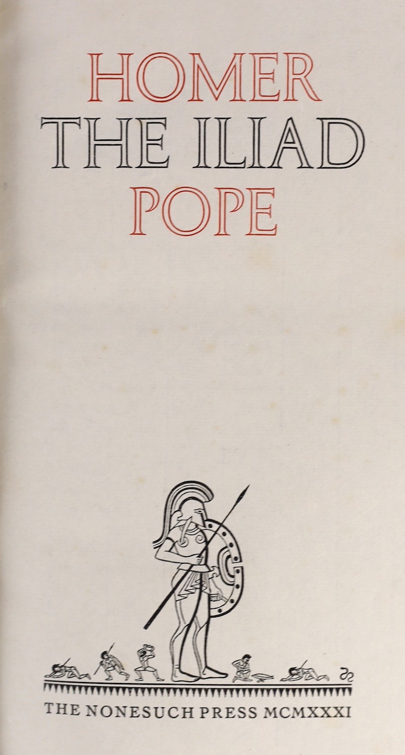 Nonesuch Press - Homer - The Iliad, translated by Alexander Pope, one of 1450